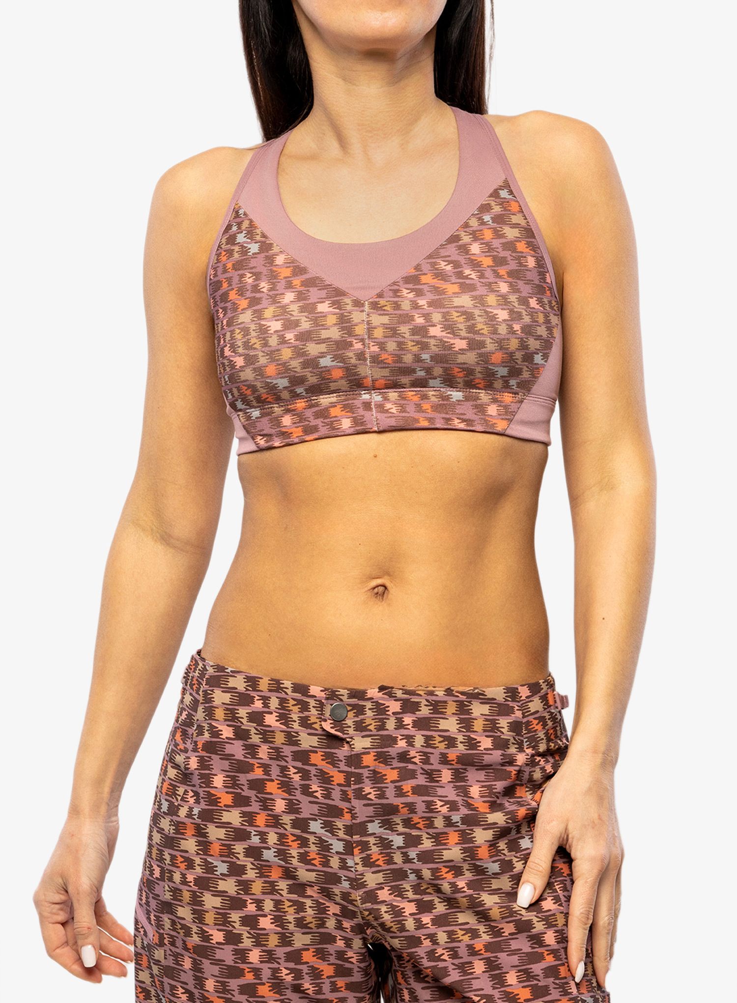 Športni nedrček Patagonia Wild Trails Sports Bra - evening mauve