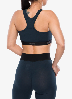 Športni nedrček Super.natural Tundra220 Semplice Bra - blueberry
