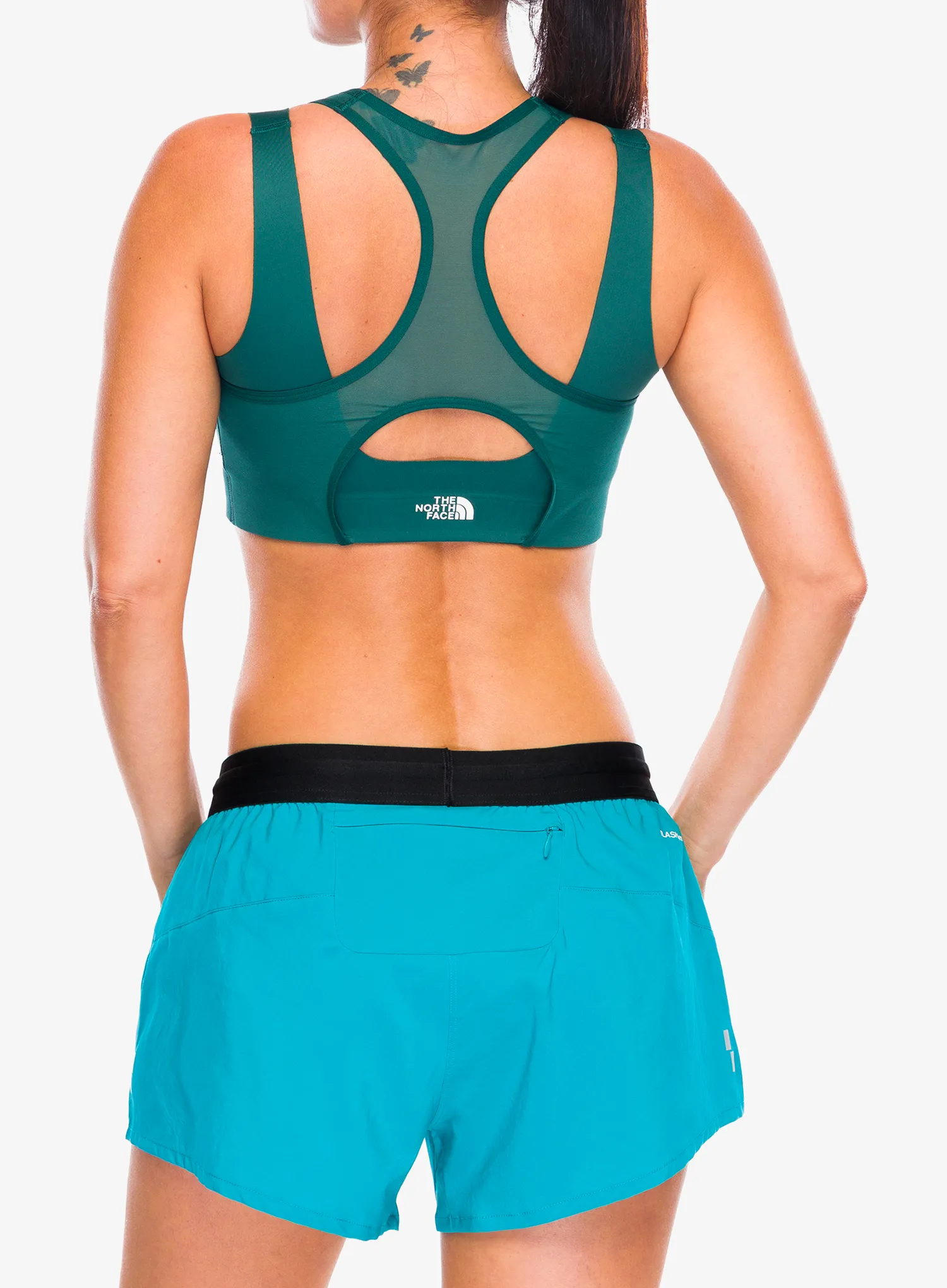 Športni nedrček The North Face Refina Double-Layer Bra - deep nori