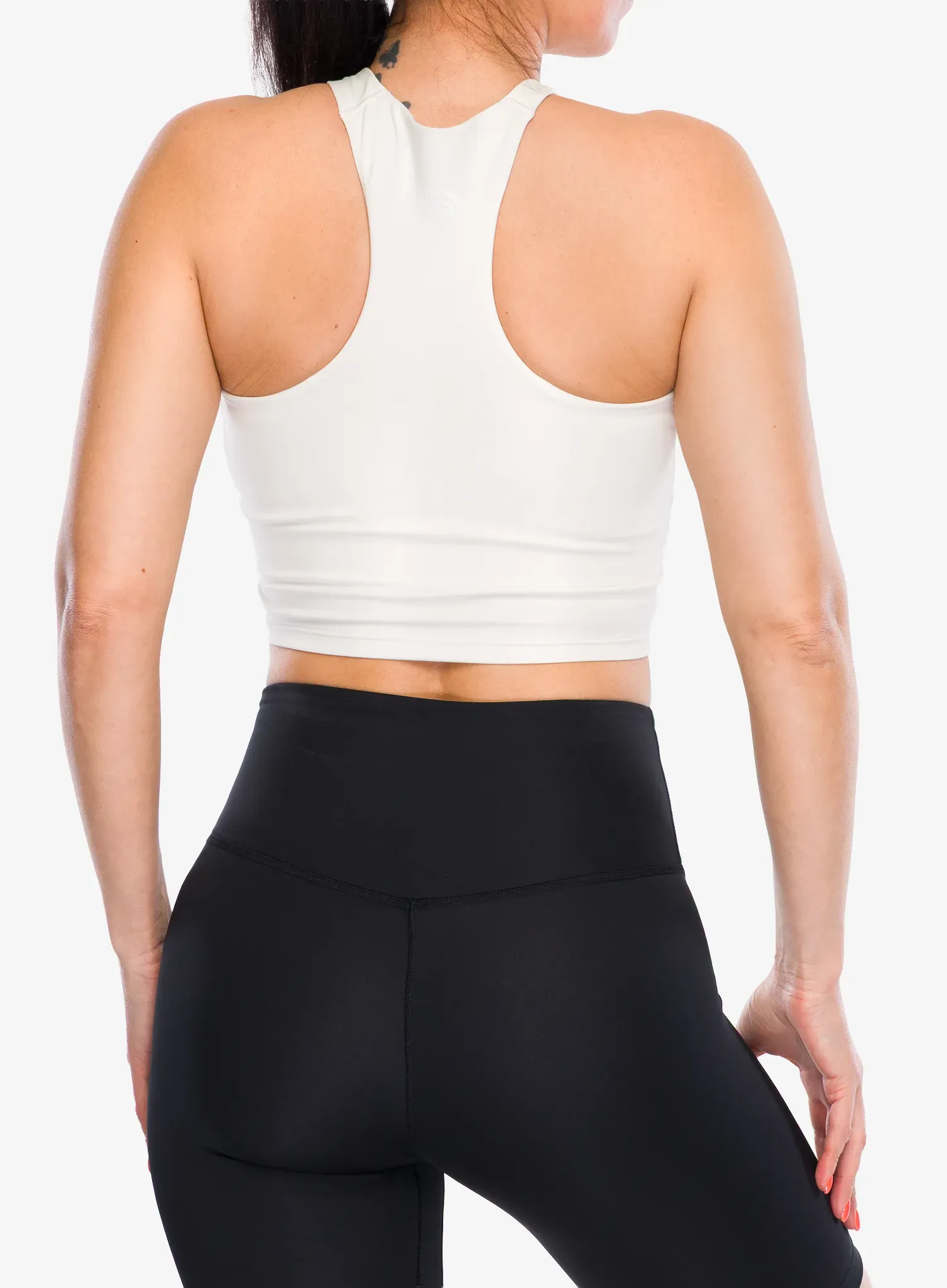 Športni nedrček The North Face Refina Longline Bra - white dune