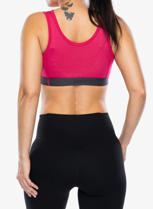 Športni nedrček Sensor Merino Active Bra - magenta