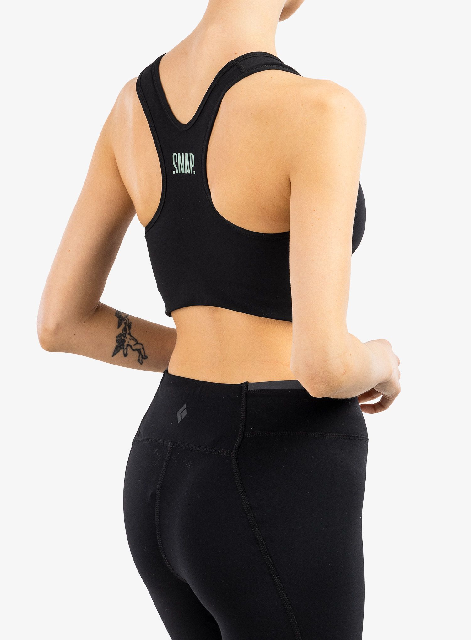 Športni nedrček SNAP Classic Bra - black/light green