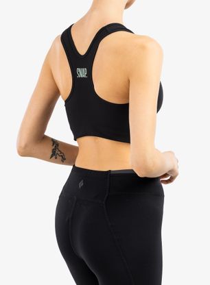 Športni nedrček SNAP Classic Bra - black/light green