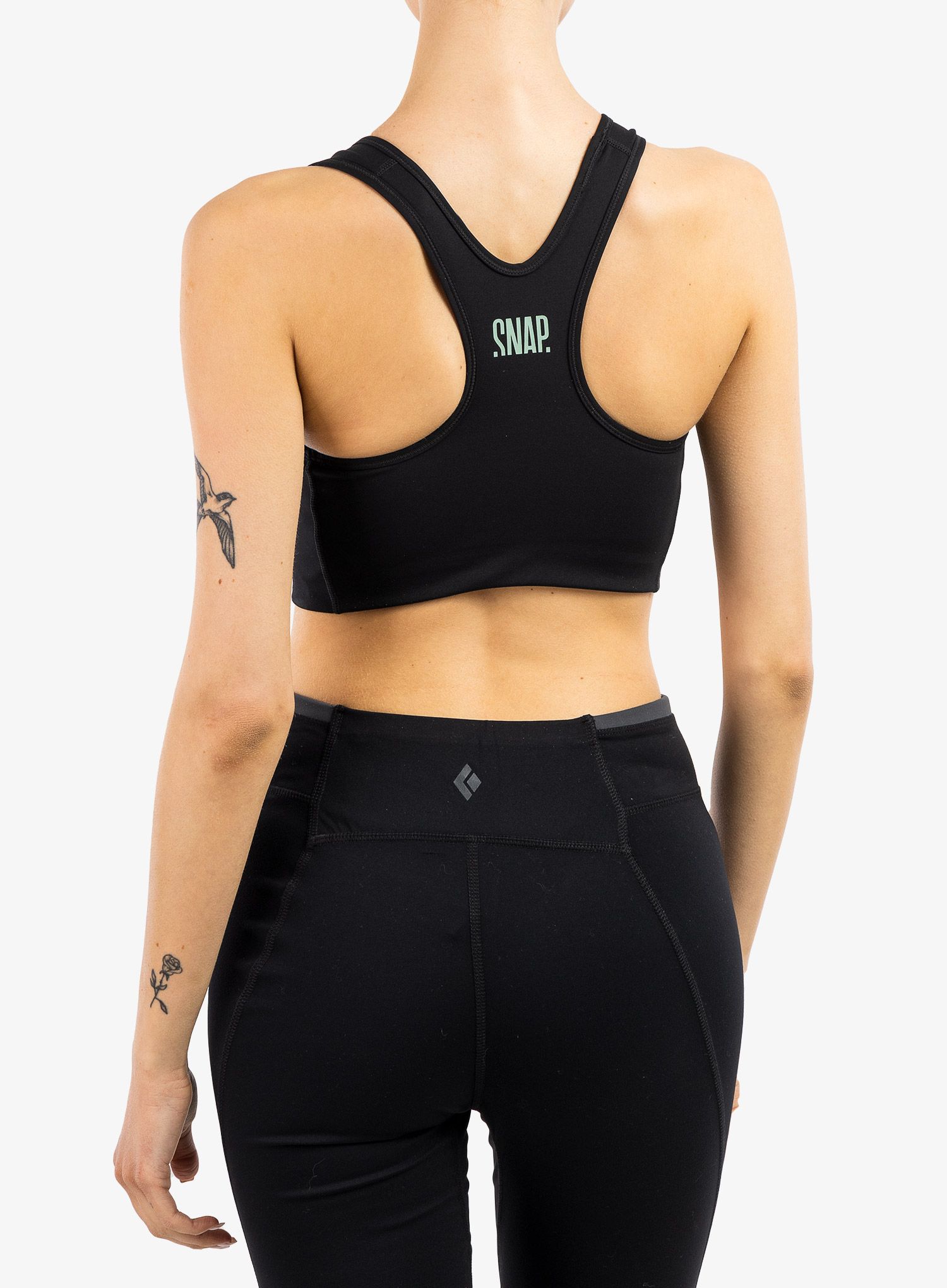 Športni nedrček SNAP Classic Bra - black/light green