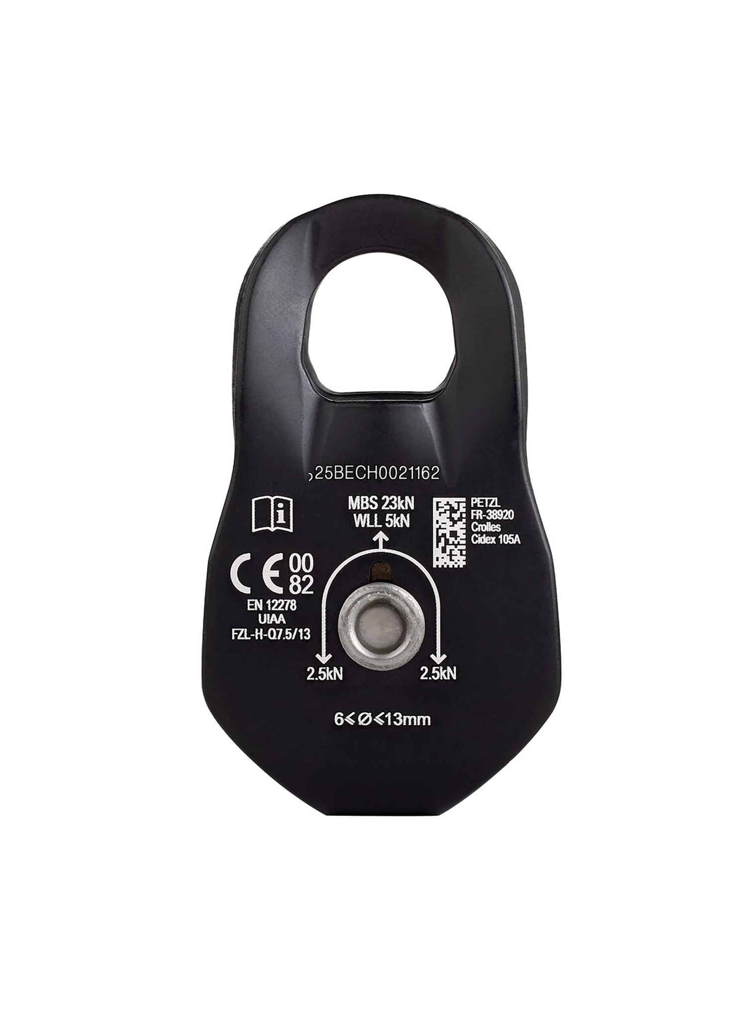 Škripec Petzl Fixe - black/black