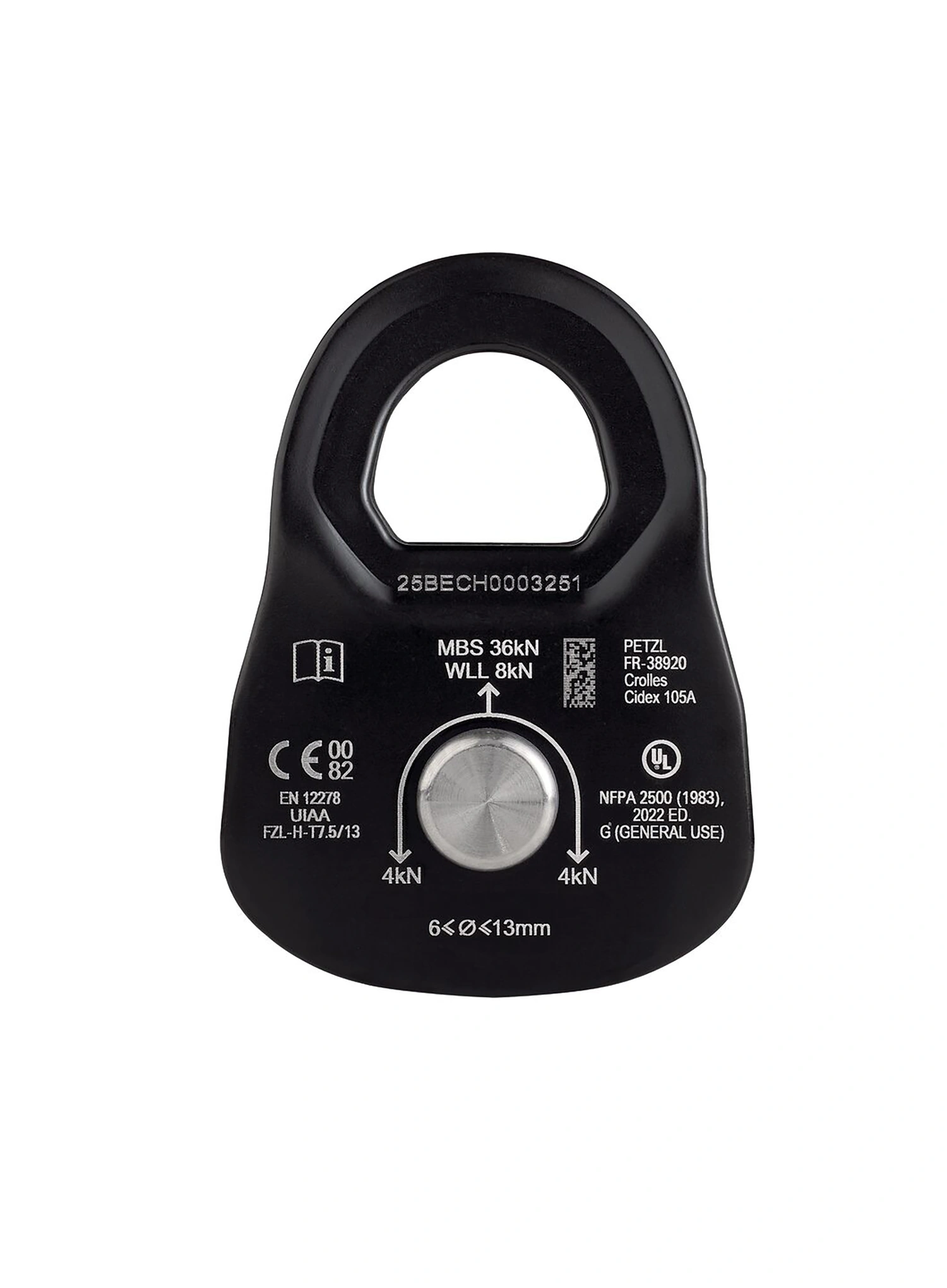 Škripec Petzl Rescue M - black 