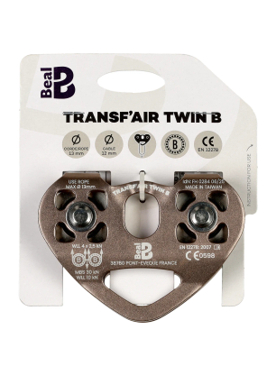 Dvojni škripec Beal Transf'Air Twin B - stone