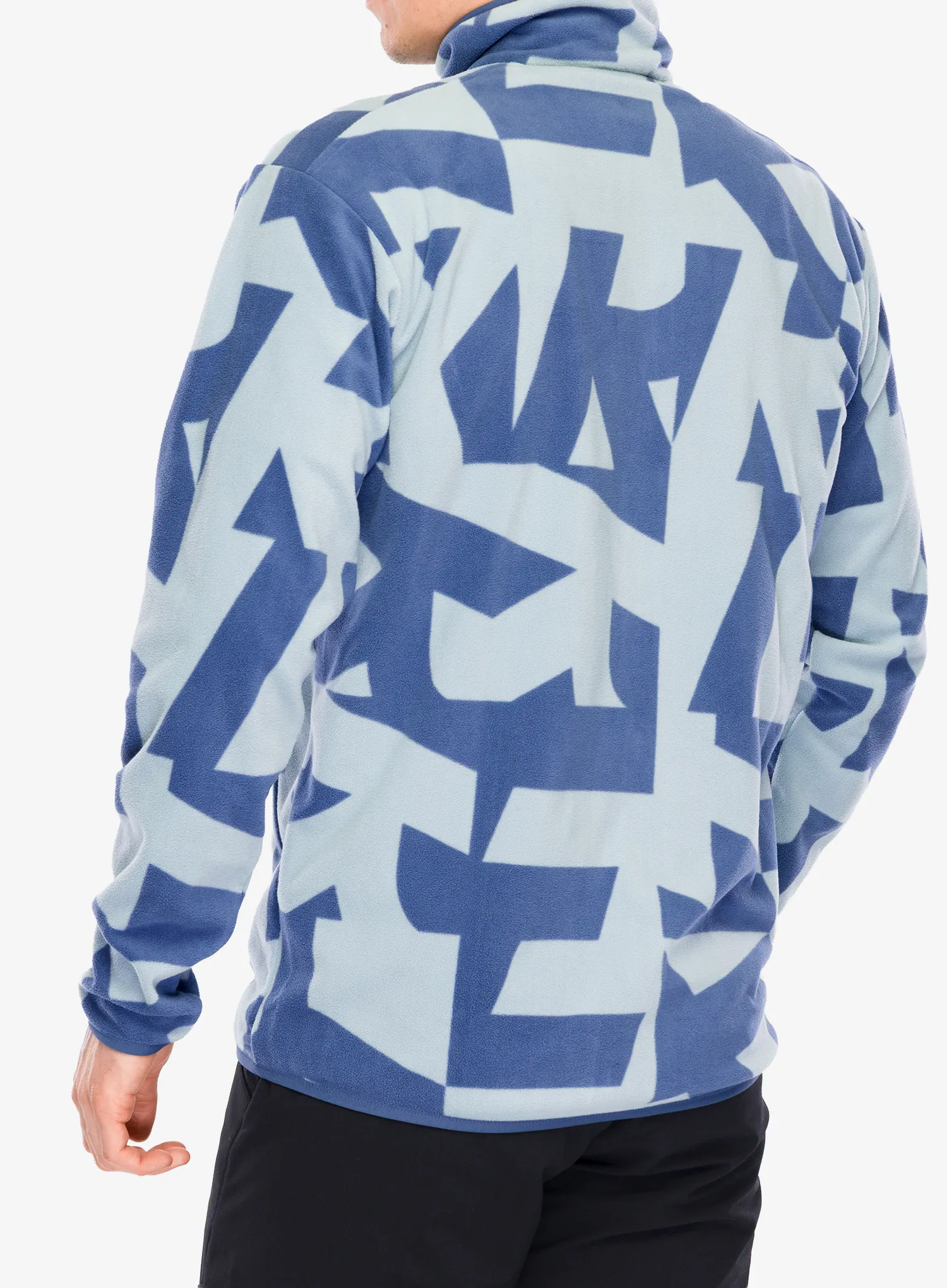 Puloverji brez kapuce adidas TERREX Multi Printed Full-Zip Fleece Jacket - magic grey/wonder steel