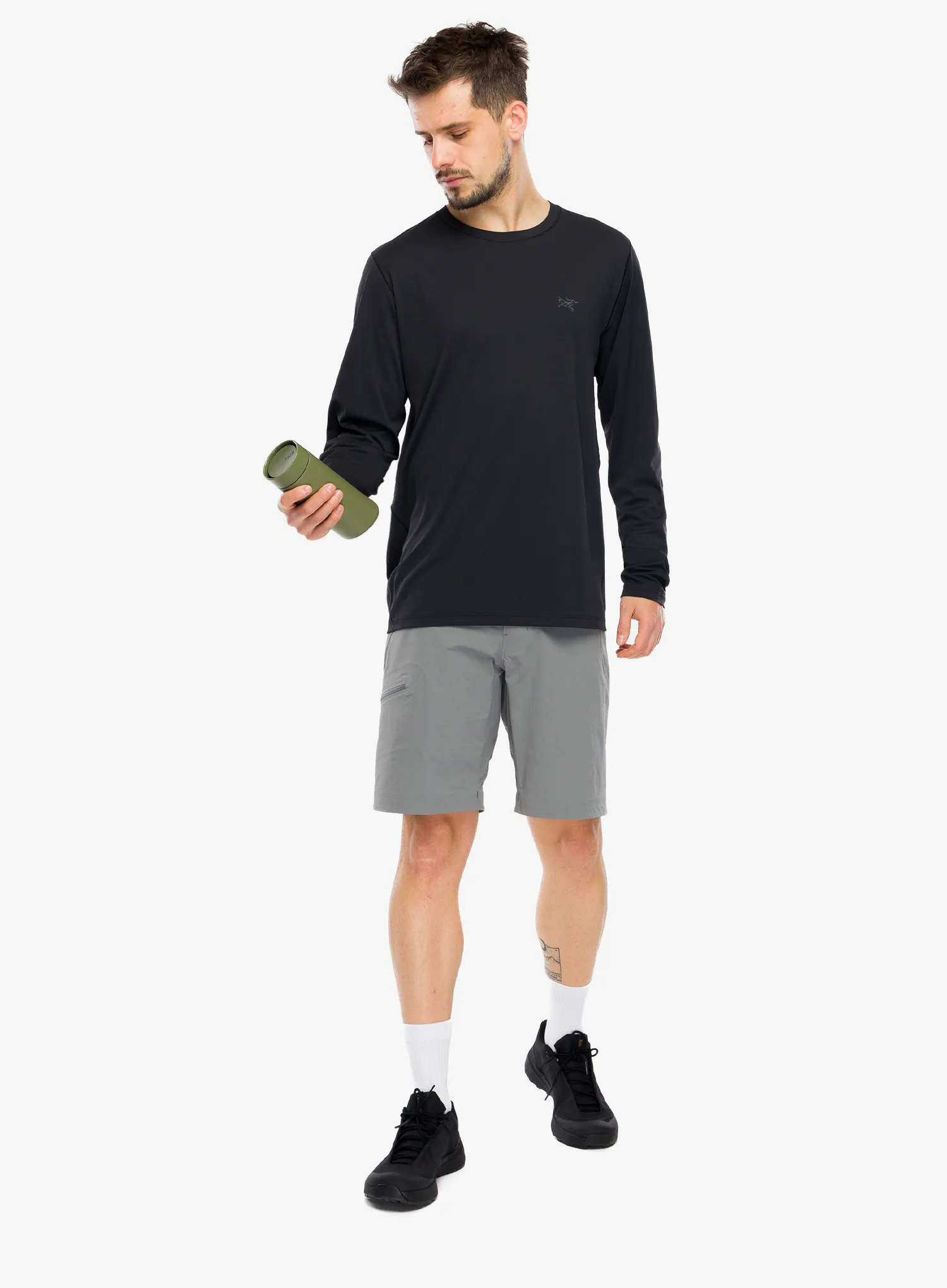 Puloverji brez kapuce Arcteryx Cormac Crew Neck Shirt LS - black