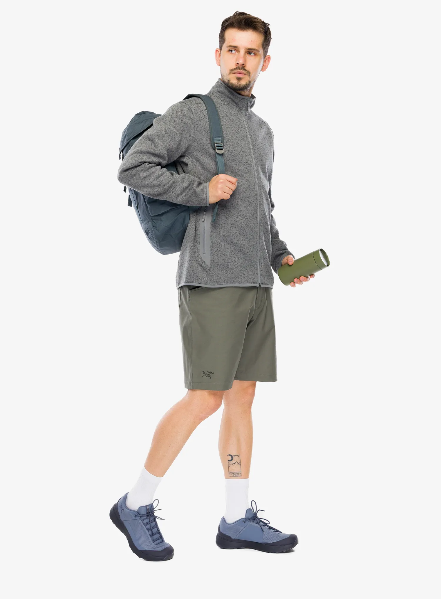 Puloverji brez kapuce Arcteryx Covert Cardigan - cloud heather/void