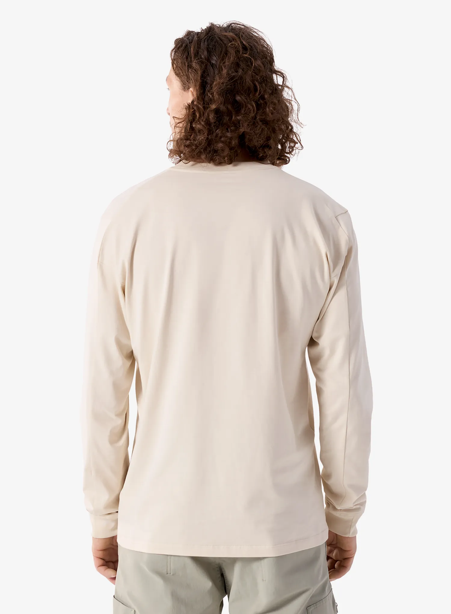 Puloverji brez kapuce Arcteryx Kragg SL Cotton LS - sea salt