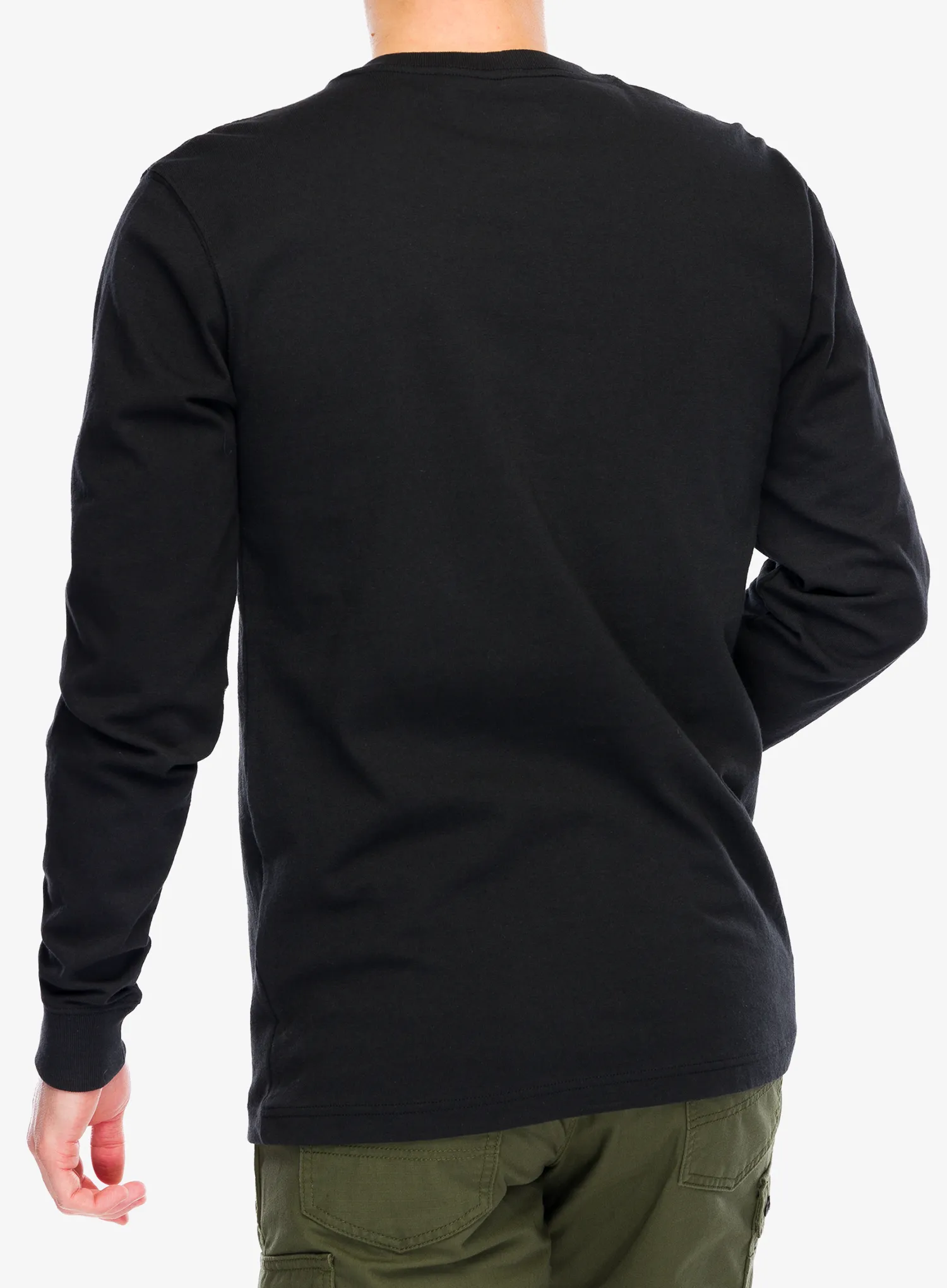 Puloverji brez kapuce Carhartt Core Logo T-Shirt L/S - black