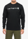 Puloverji brez kapuce Carhartt Dearborn Relaxed LS Logo T-Shirt - black/gray