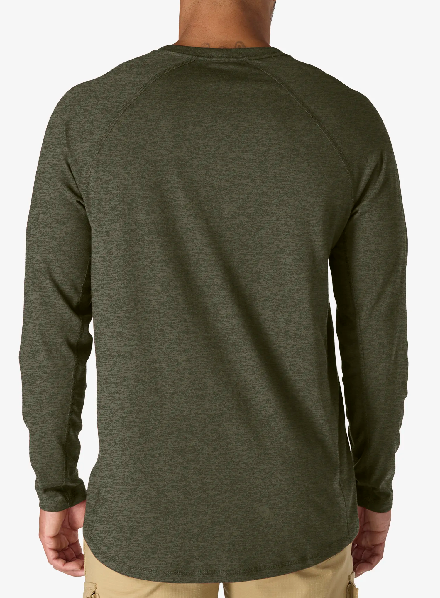 Puloverji brez kapuce Carhartt Force Relaxed LS T-Shirt - basil heather