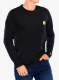 Puloverji brez kapuce Carhartt Midweight L/S Pocket T-Shirt - black