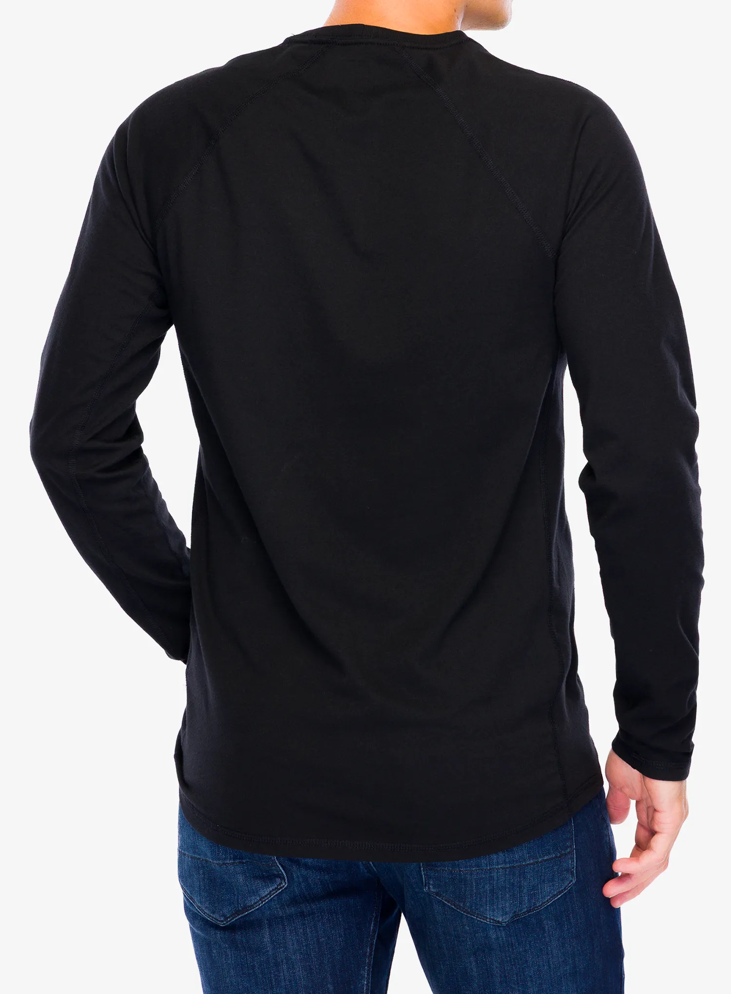 Puloverji brez kapuce Carhartt Midweight L/S Pocket T-Shirt - black