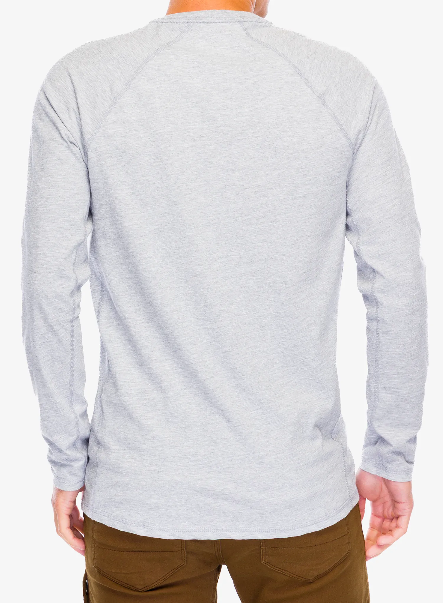 Puloverji brez kapuce Carhartt Midweight L/S Pocket T-Shirt - heather grey