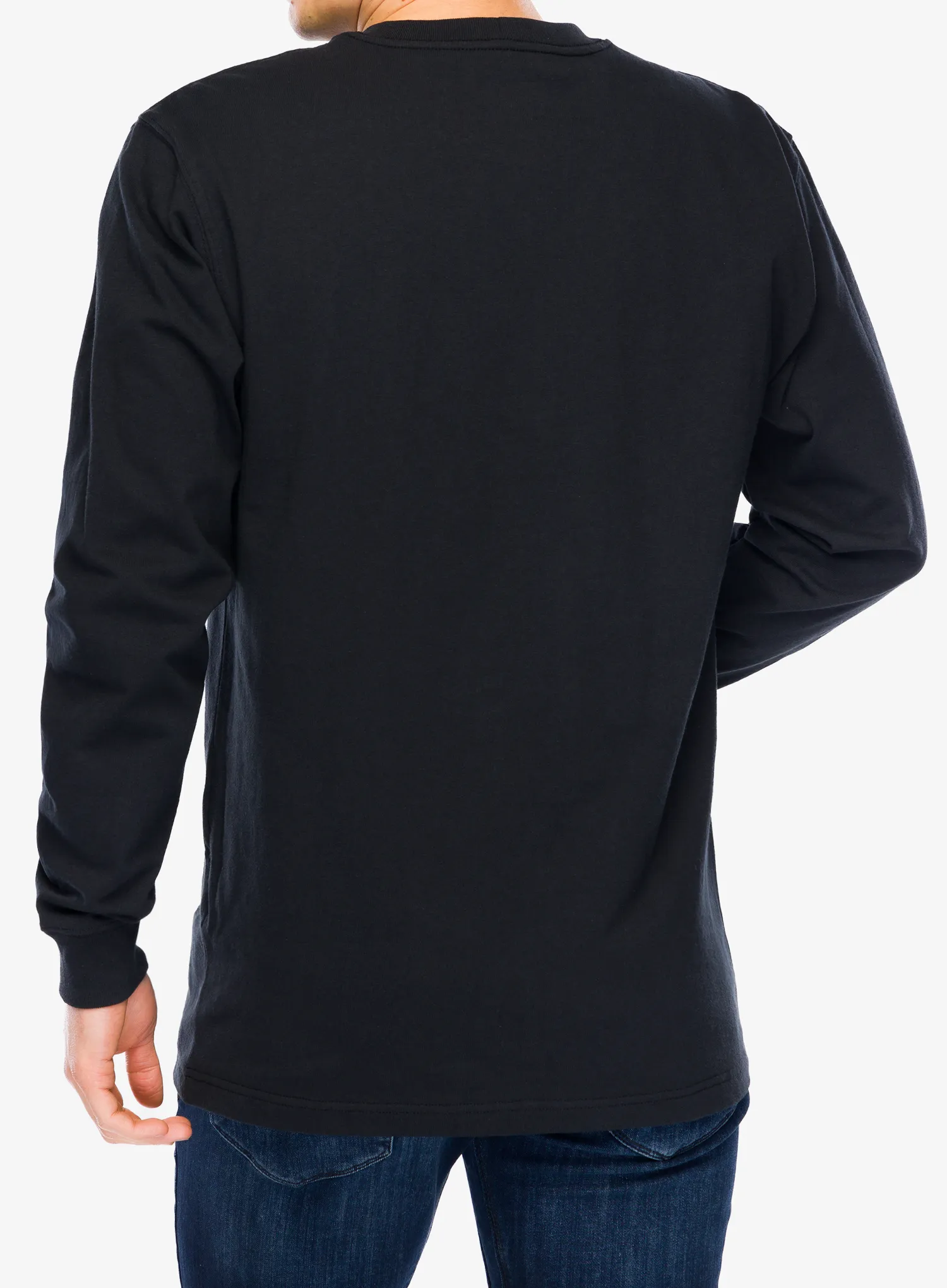 Puloverji brez kapuce Carhartt Workwear Pocket T-Shirt L/S - black