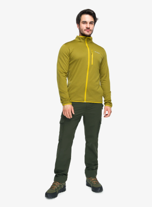 Puloverji brez kapuce Columbia Essential Hike Grid Fleece Full Zip - mossy green/antique moss