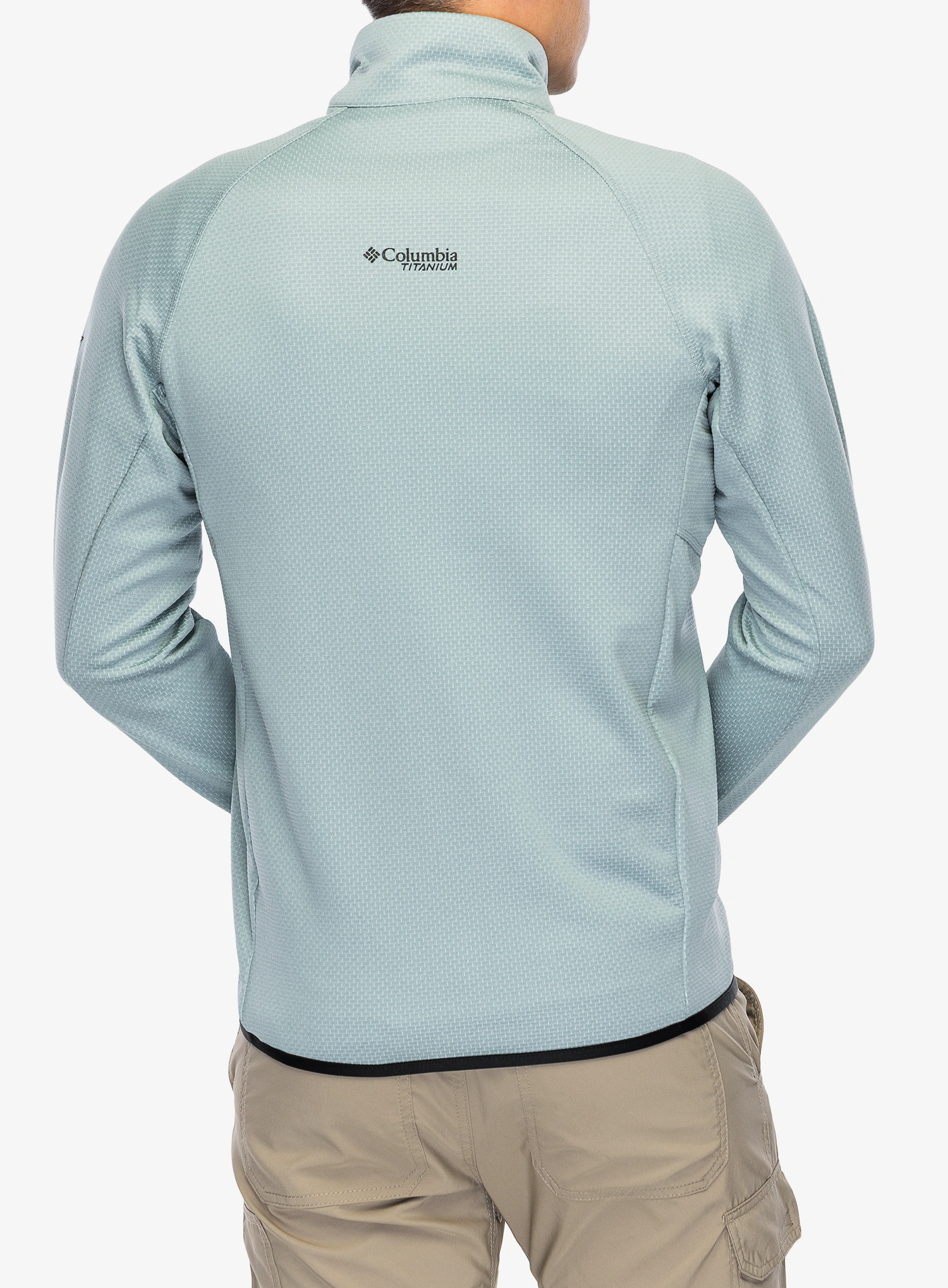 Puloverji brez kapuce Columbia Triple Canyon Grid Fleece Full Zip II - crushed blue/black