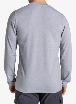 Puloverji brez kapuce Craghoppers NosiLife Abel LS T-Shirt - soft grey marl