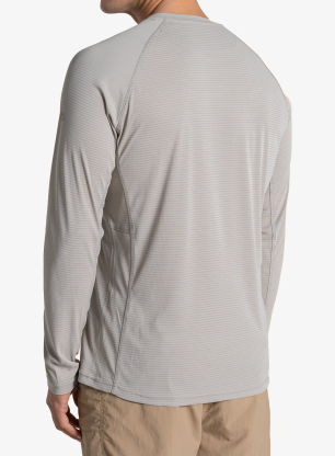 Puloverji brez kapuce Craghoppers NosiLife SolarShield+ Long Sleeved T-Shirt - parchment