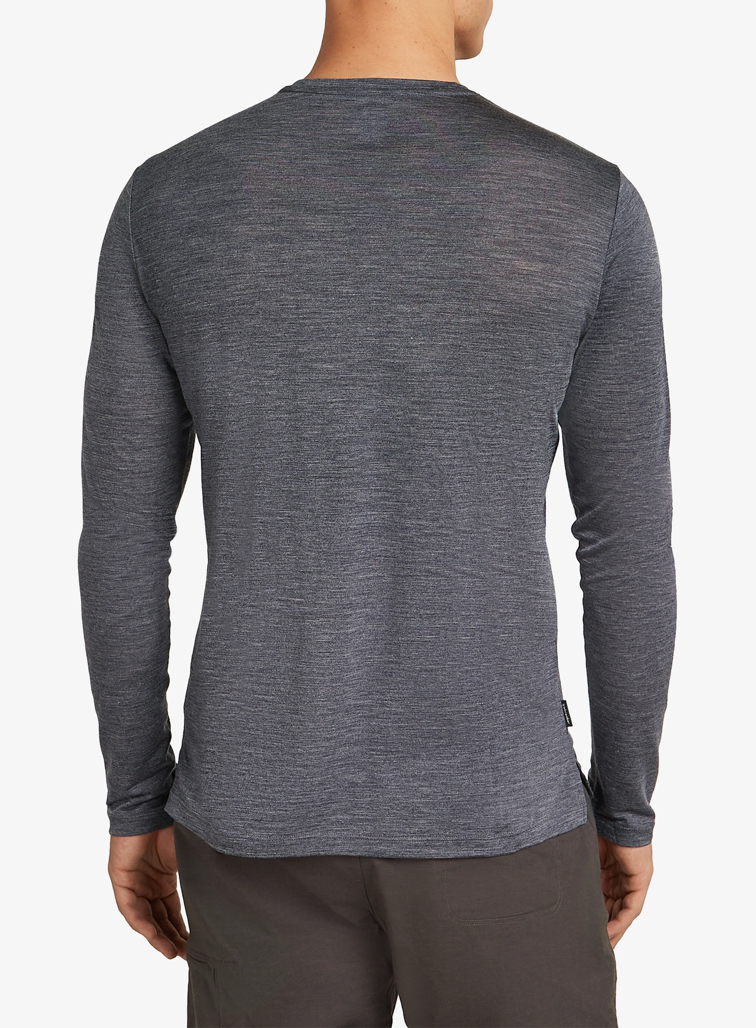Puloverji brez kapuce Icebreaker Merino 125 Cool-Lite Sphere III LS Tee - midnight navy hthr