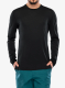 Puloverji brez kapuce Icebreaker Merino 150 Ace LS Tee - black