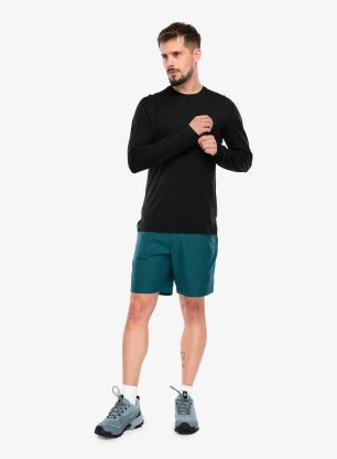 Puloverji brez kapuce Icebreaker Merino 150 Ace LS Tee - black