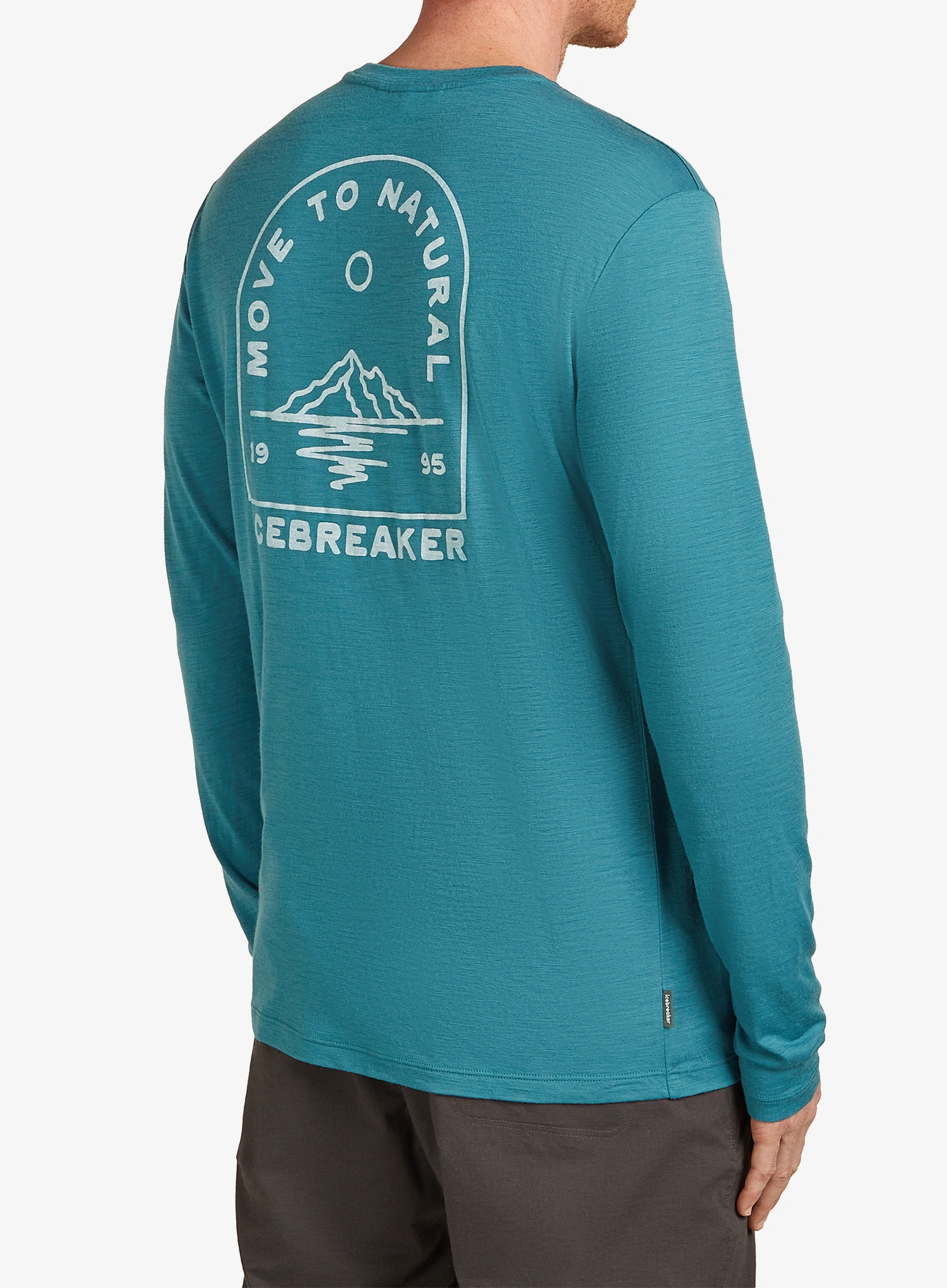 Puloverji brez kapuce Icebreaker Merino 150 Tech Lite LS Tee Road To Cook - topaz