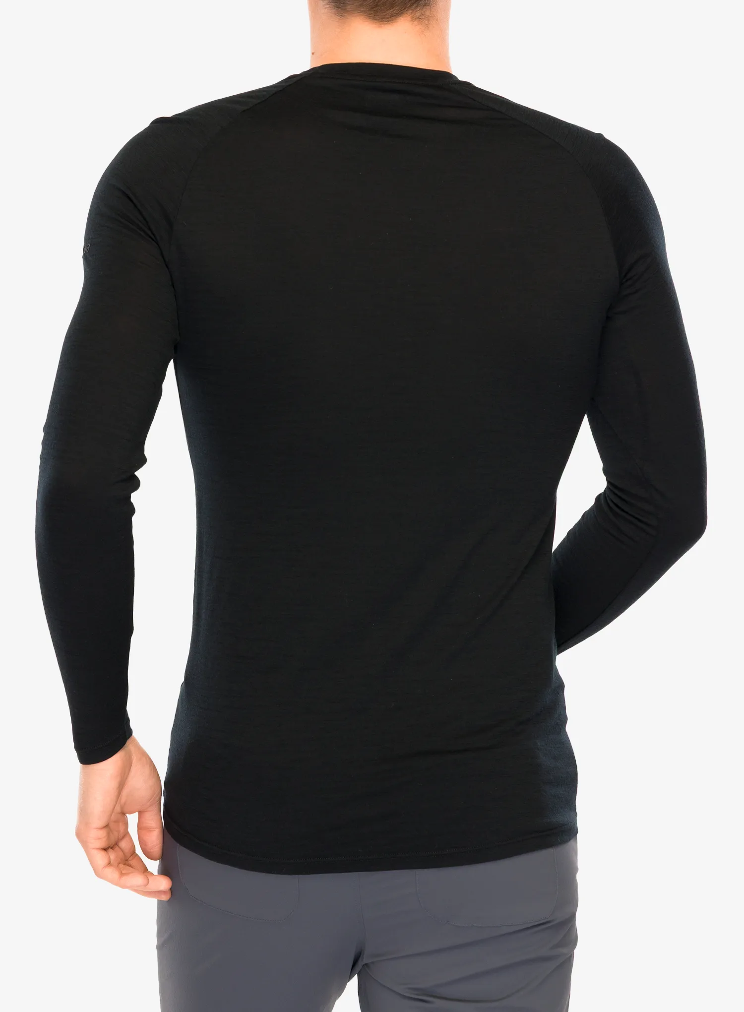 Puloverji brez kapuce Inov-8 Merino Long Sleeve T-Shirt - black