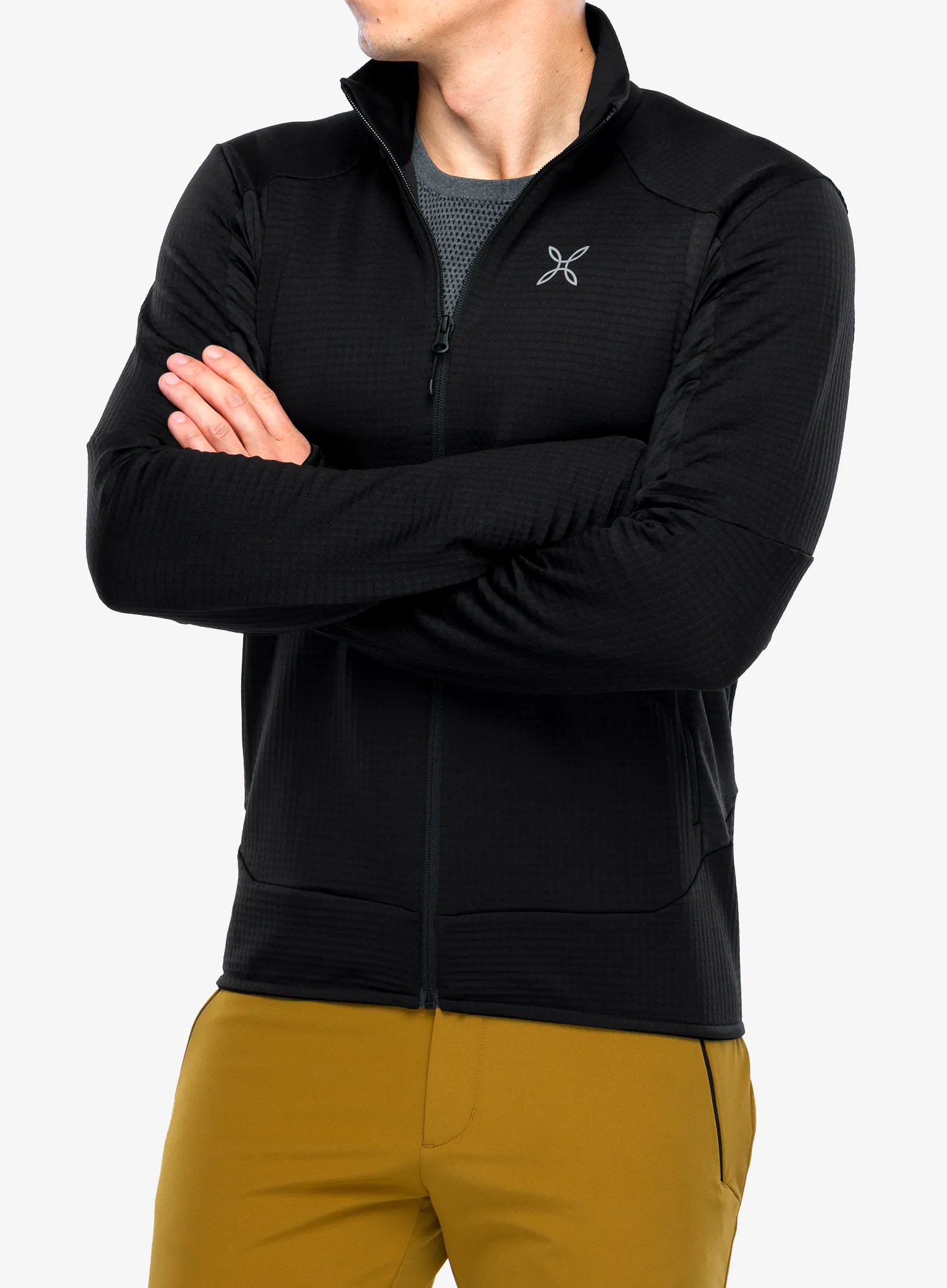 Puloverji brez kapuce Montura Stretch Color Maglia - black