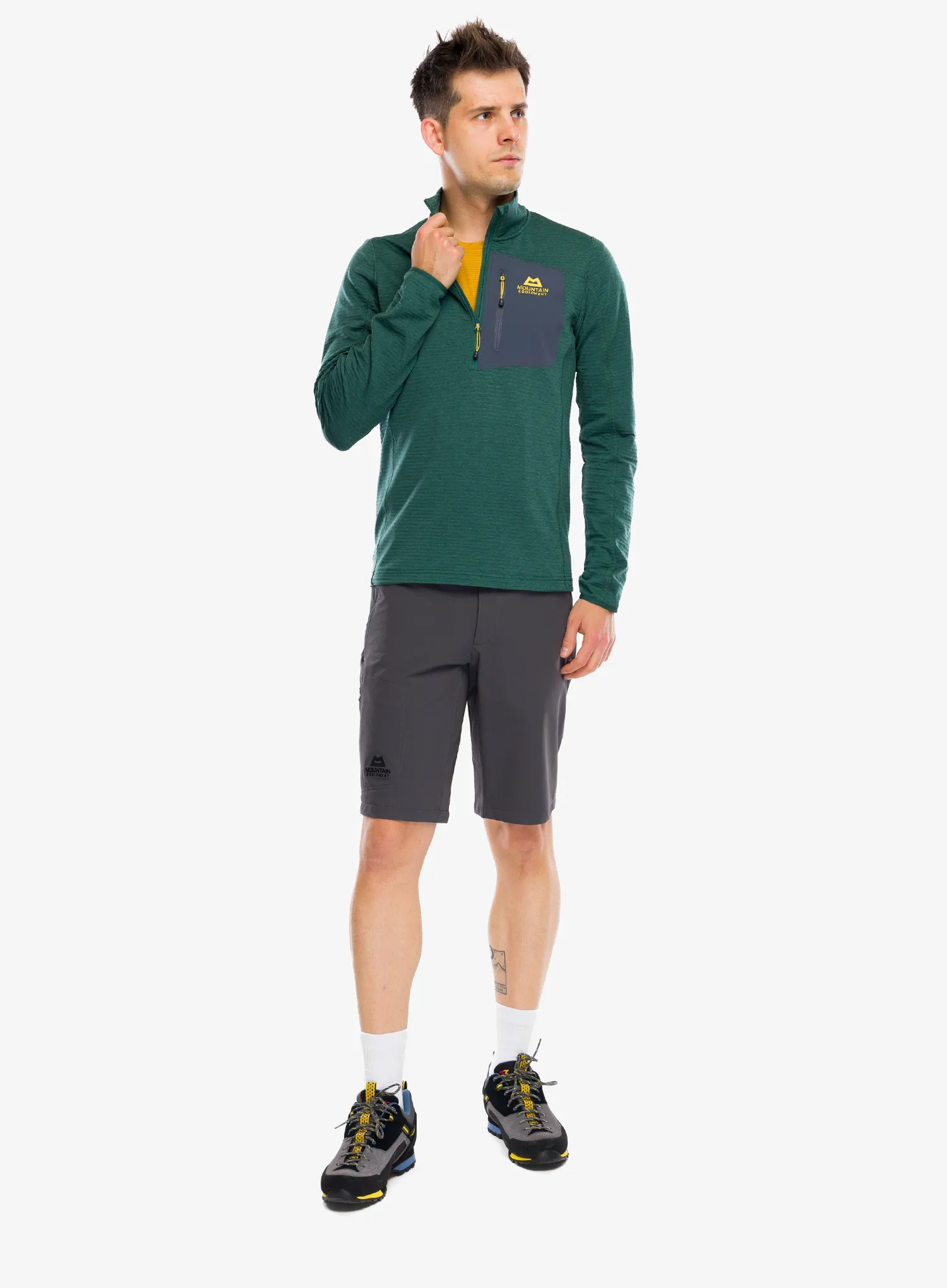 Puloverji brez kapuce Mountain Equipment Lumiko Zip-T - fern/ombre