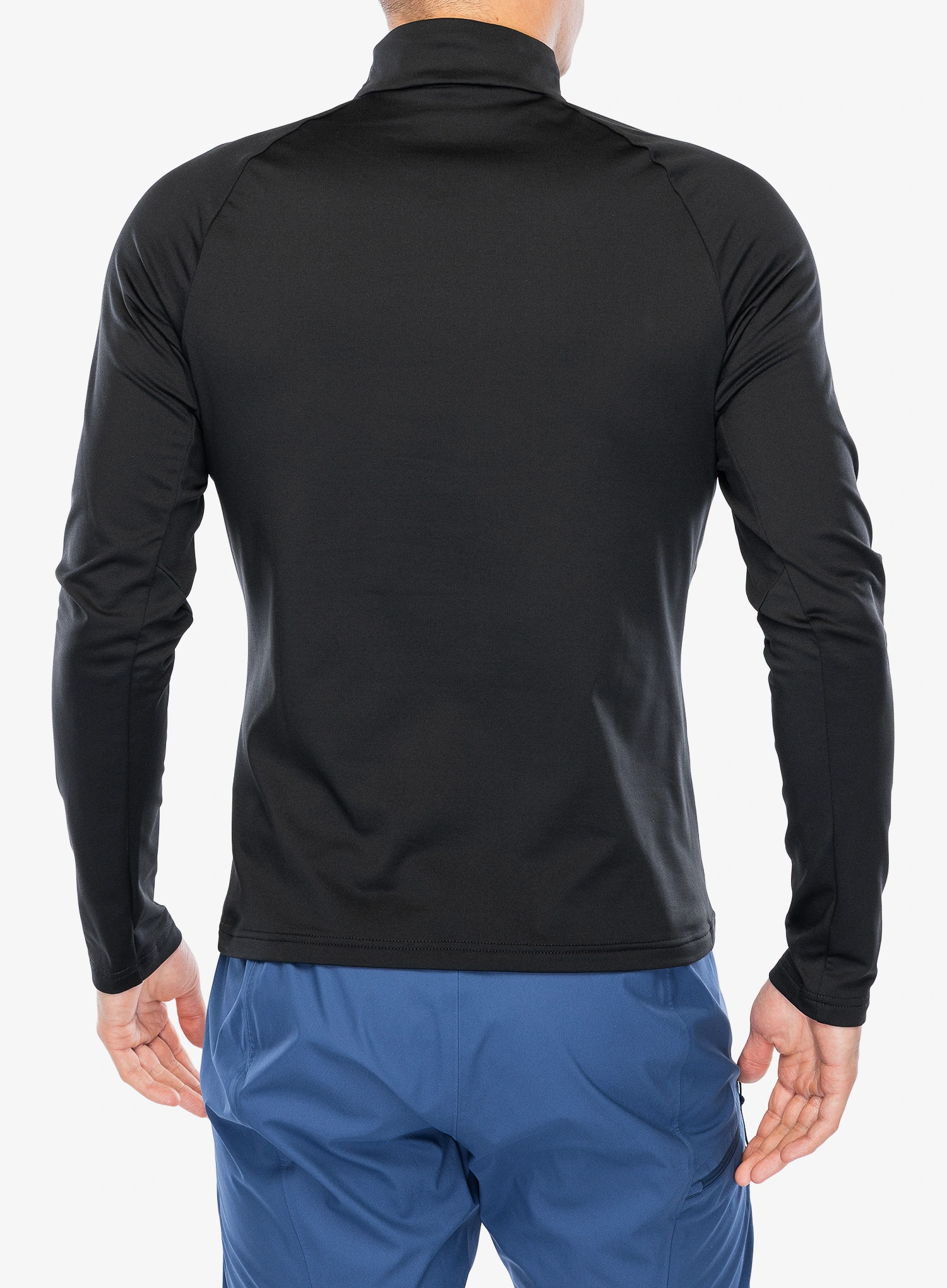 Puloverji brez kapuce Odlo Essential Light Mid Layer 1/2 Zip - black