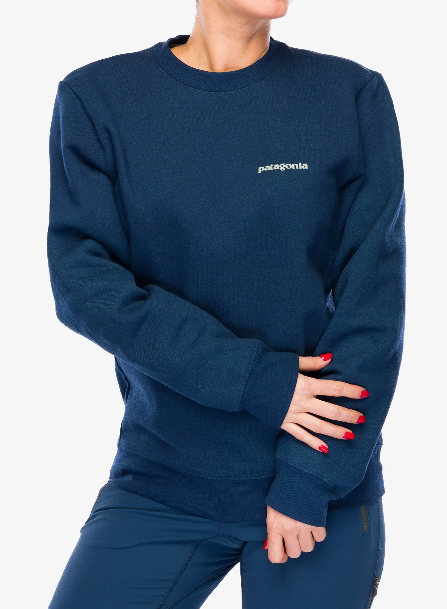 Puloverji brez kapuce Patagonia Fitz Roy Icon Uprisal Crew Sweatshirt - lagom blue