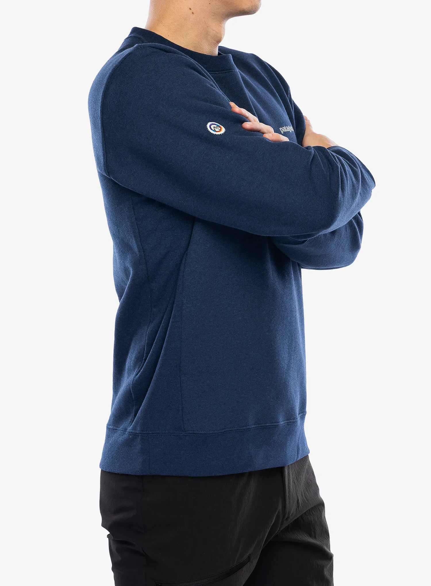 Puloverji brez kapuce Patagonia Fitz Roy Icon Uprisal Crew Sweatshirt - lagom blue