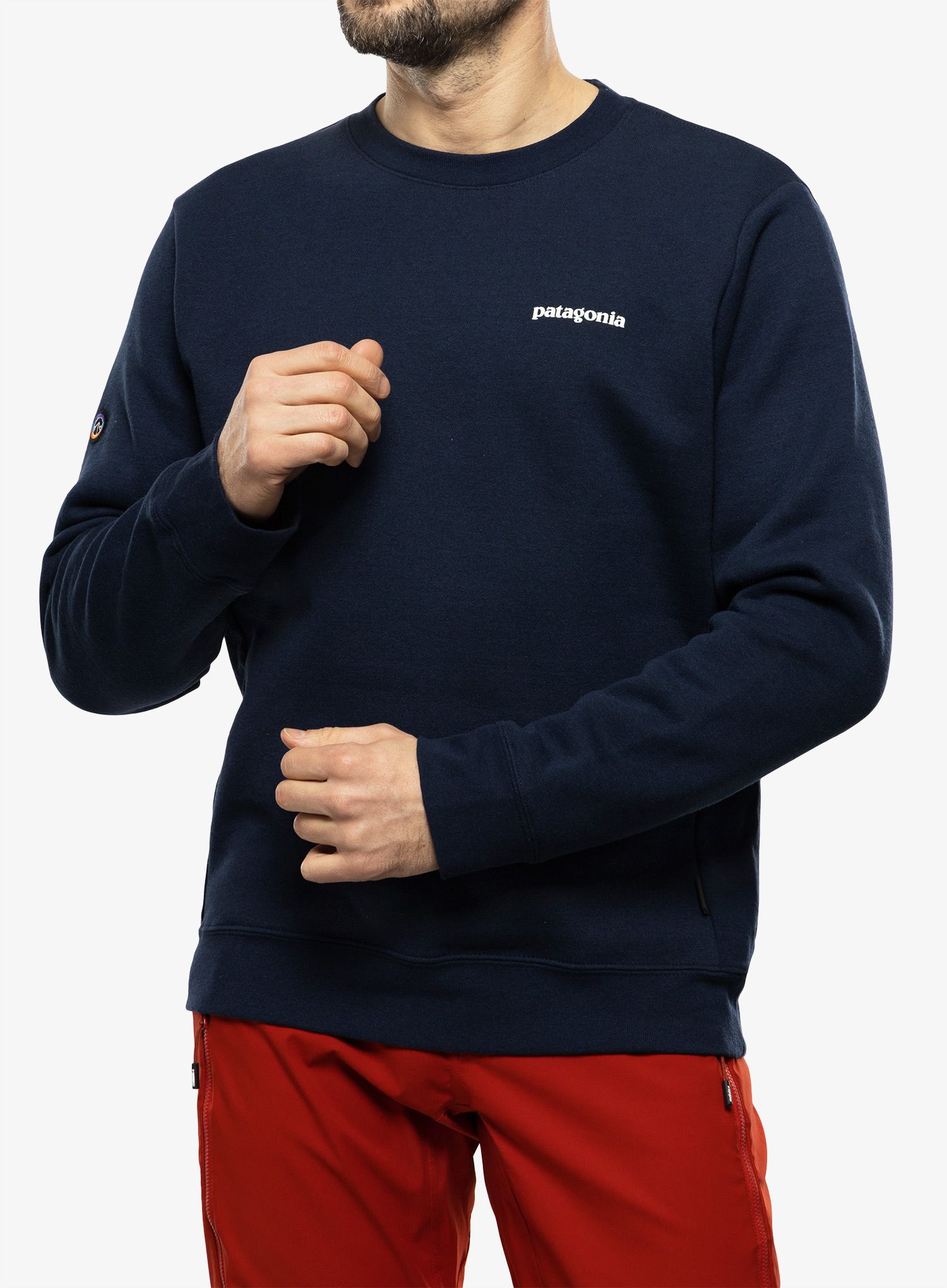 Puloverji brez kapuce Patagonia Fitz Roy Icon Uprisal Crew Sweatshirt - new navy
