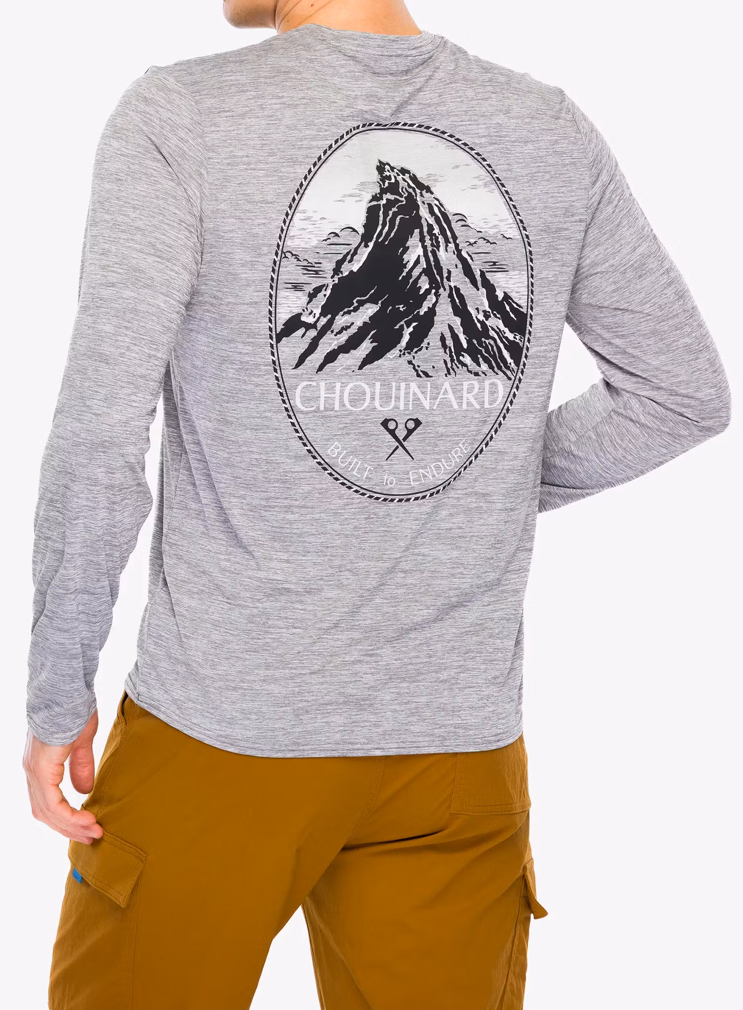 Puloverji brez kapuce Patagonia L/S Cap Cool Daily Graphic Shirt Lands - chouinard crest/feather grey