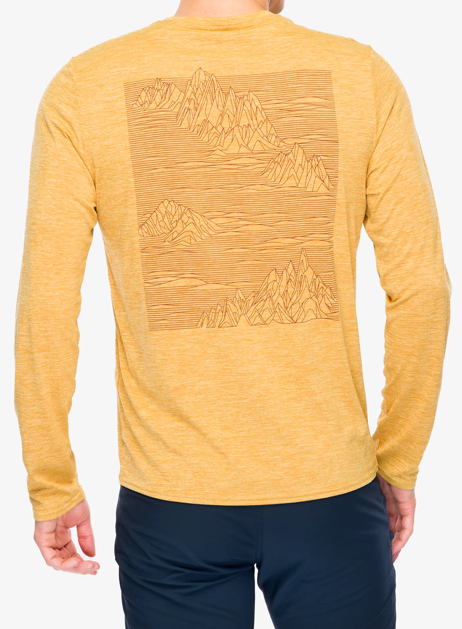 Puloverji brez kapuce Patagonia L/S Cap Cool Daily Graphic Shirt - strataspire/beeswax tan