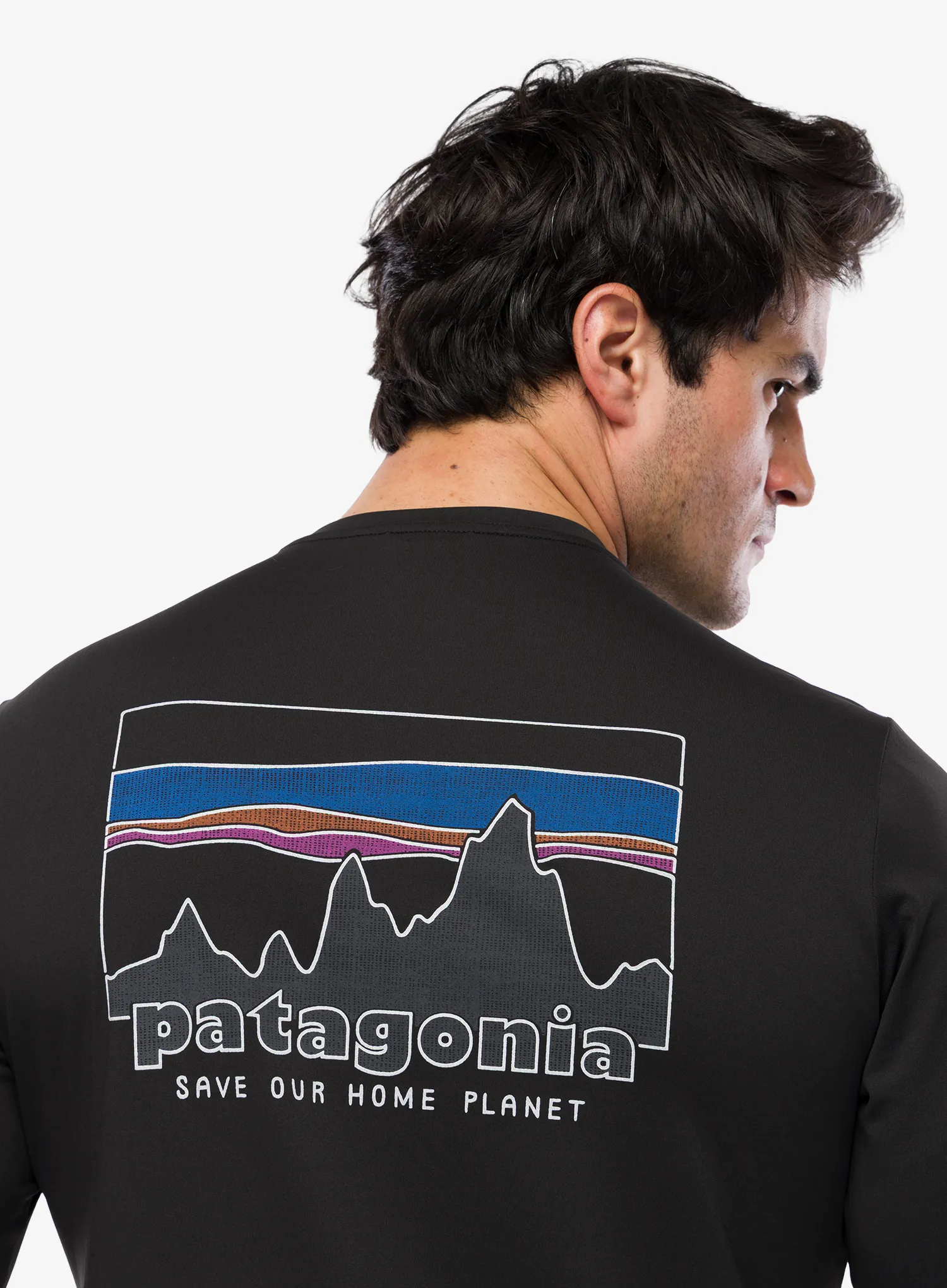 Puloverji brez kapuce Patagonia L/S Cap Cool Daily Shirt 73 Skyline - black