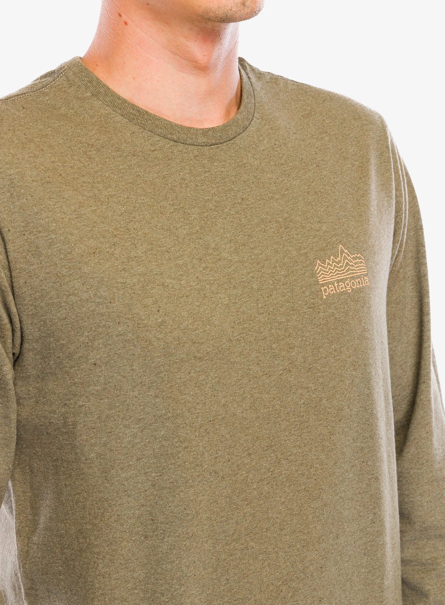 Puloverji brez kapuce Patagonia L/S Strataspire Responsibili-Tee - wing grey