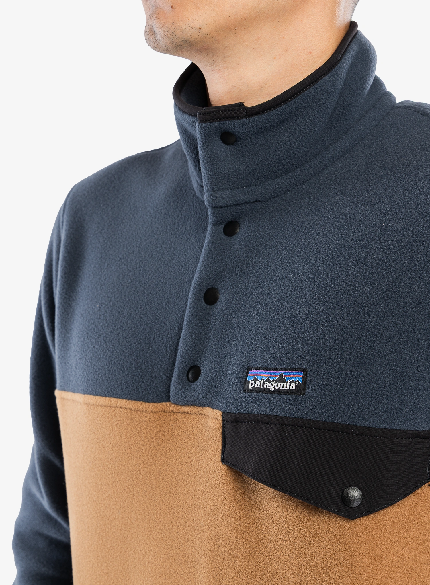 Puloverji brez kapuce Patagonia Lightweight Synch Snap-T Pullover - deer brown