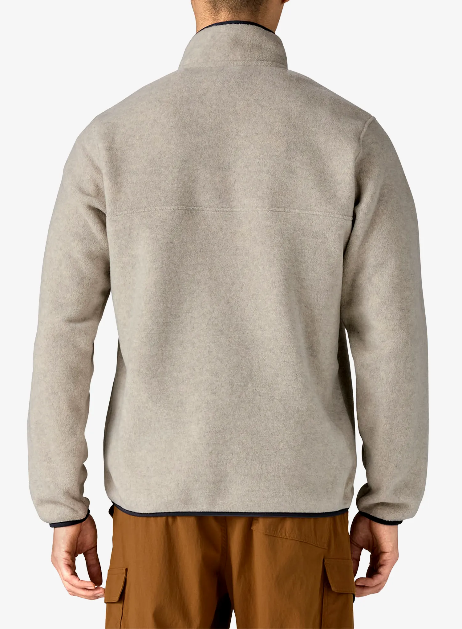 Puloverji brez kapuce Patagonia Lightweight Synch Snap-T Pullover - oatmeal heather/smolder blue