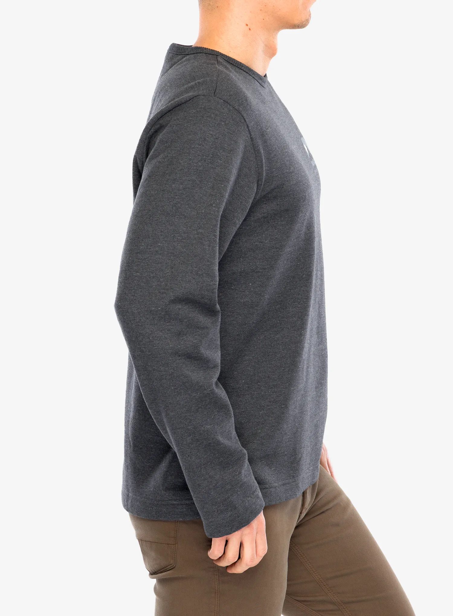 Puloverji brez kapuce Patagonia LW Applied Imagination Wildrise Crew - ink black