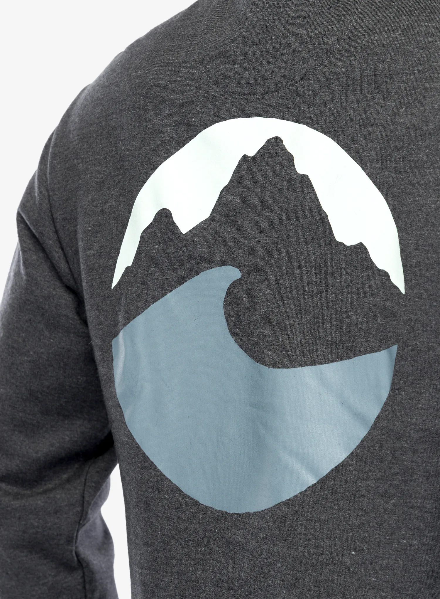 Puloverji brez kapuce Patagonia LW Applied Imagination Wildrise Crew - ink black