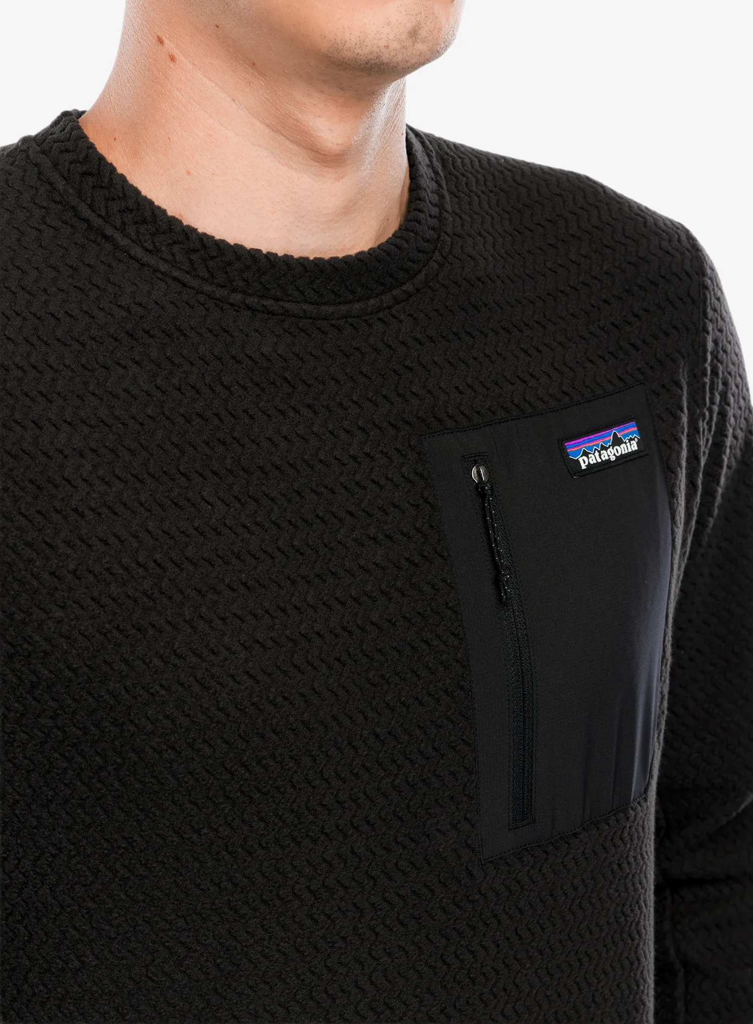 Puloverji brez kapuce Patagonia R1 Air Crew - black