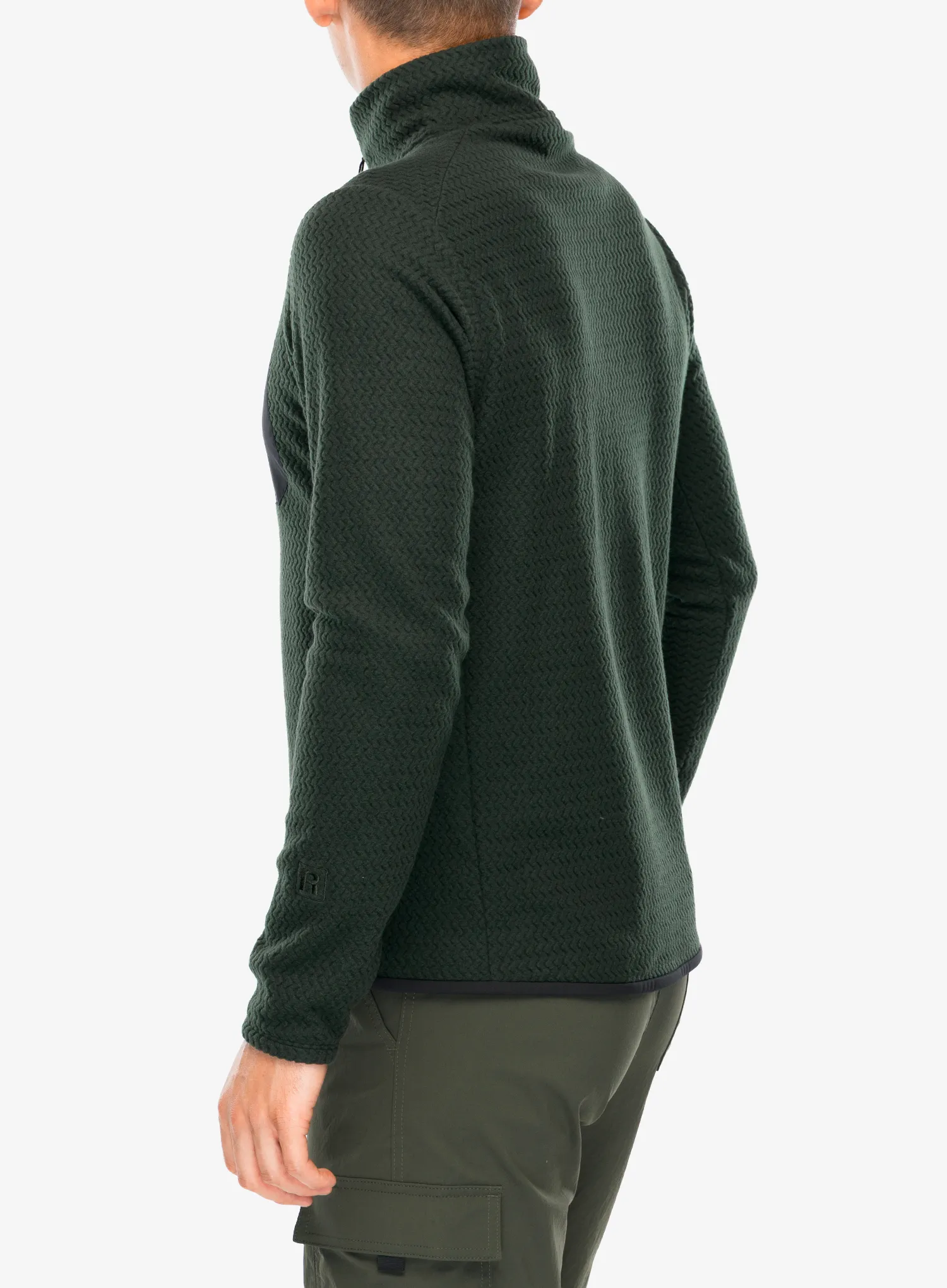 Puloverji brez kapuce Patagonia R1 Air Zip Neck - old growth green