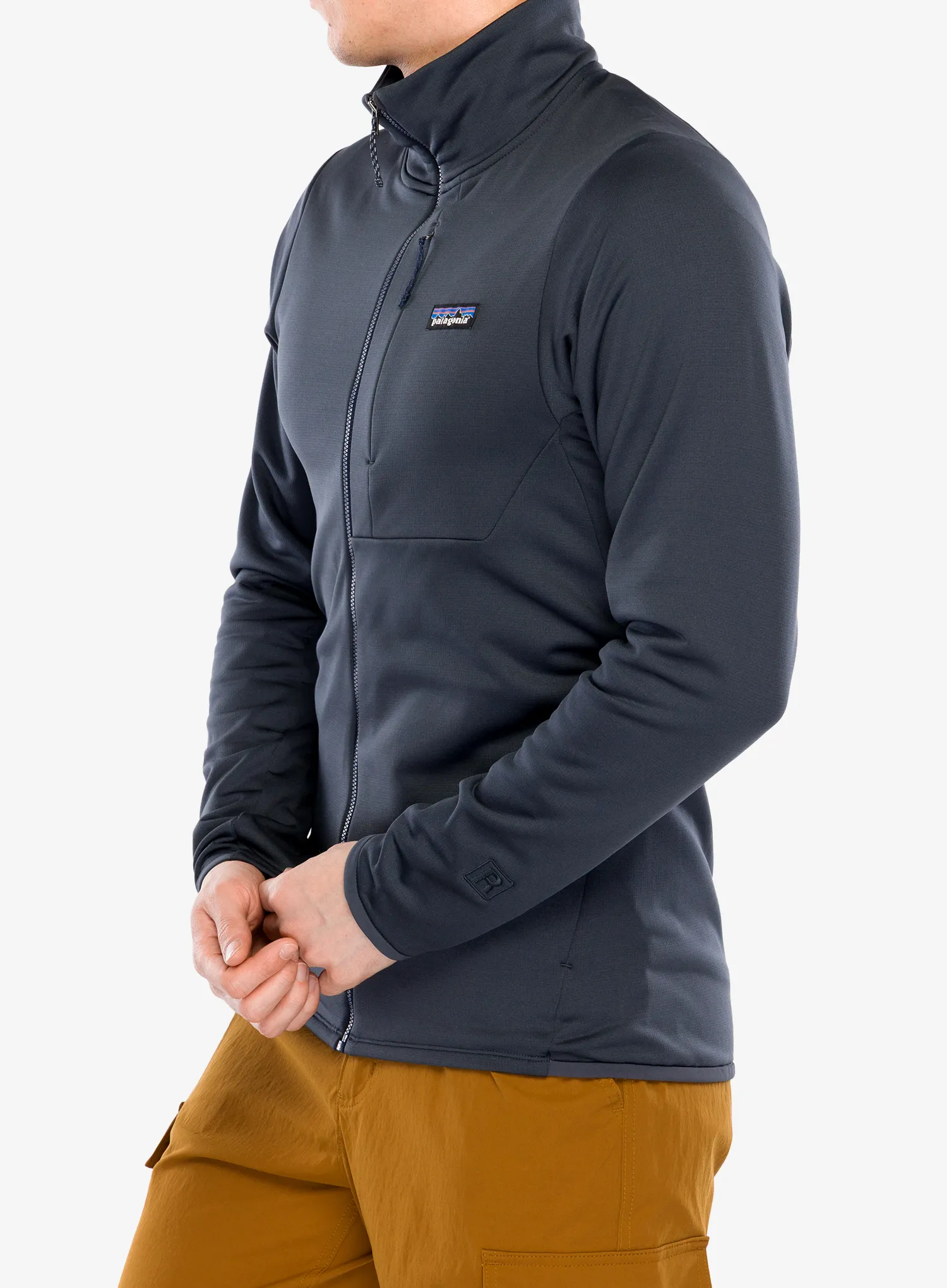 Puloverji brez kapuce Patagonia R1 Thermal Jacket - smolder blue