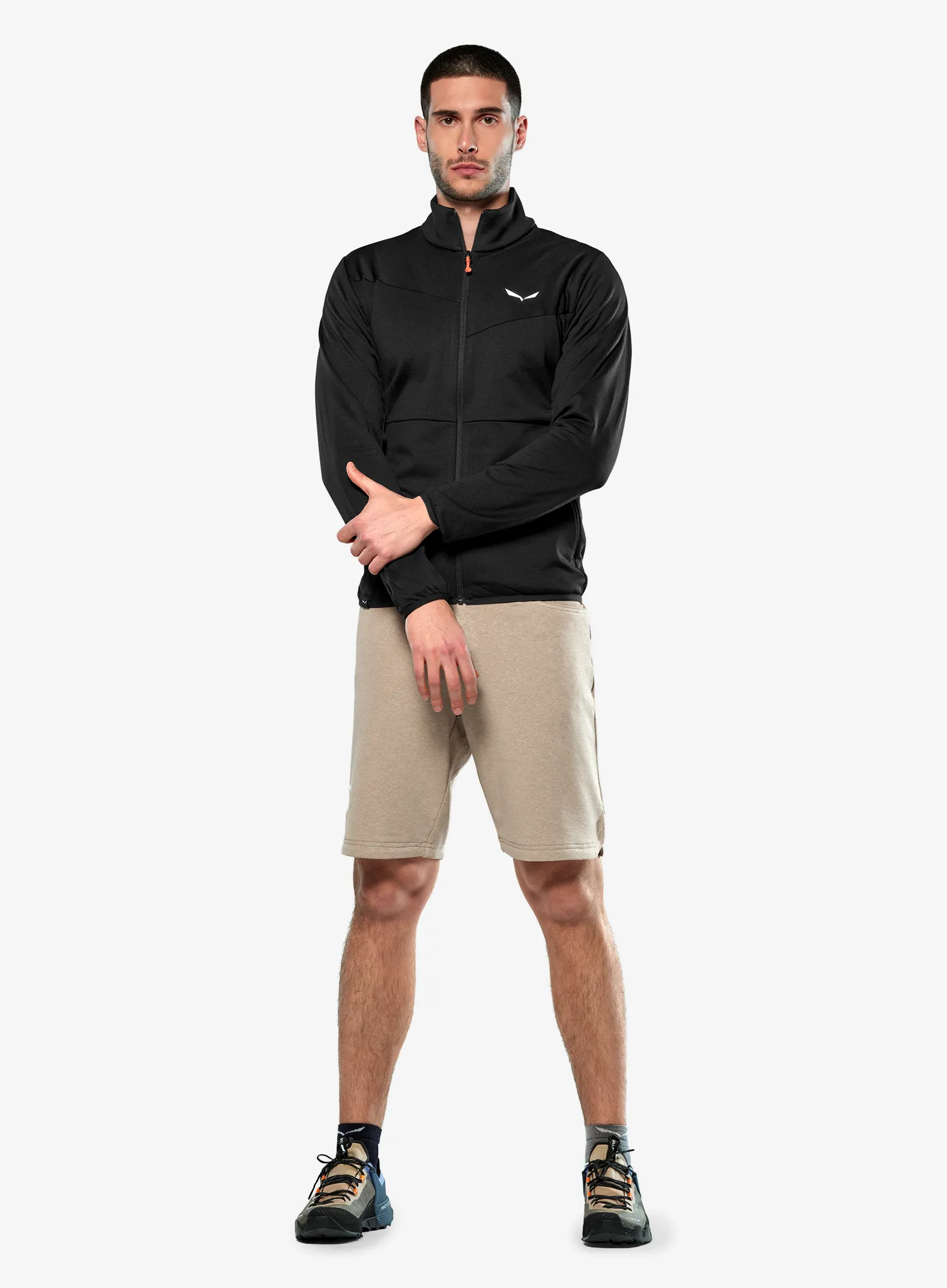 Puloverji brez kapuce Salewa Puez Cammino PL Jacket - black out