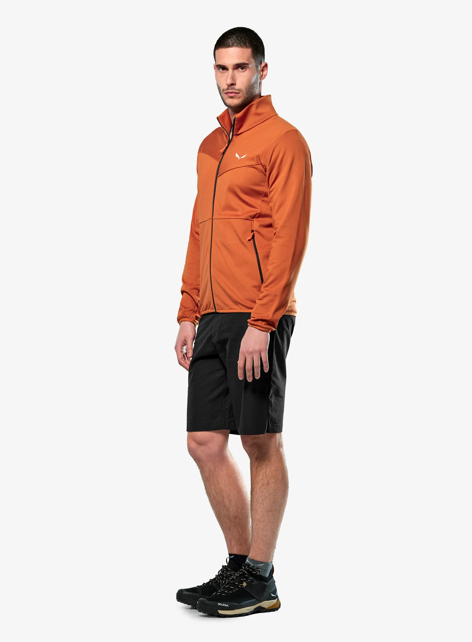 Puloverji brez kapuce Salewa Puez Cammino PL Jacket - bombay brown